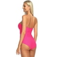 thumbnail image 2 of RELLECIGA Women's Ruched Neck Halter Twist Bandeau One Piece Swimwear Bathing Suits, 2 of 6