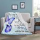 thumbnail image 4 of LHSHID Personalized Custom Name Message Blanket to My Granddaughter from Grandma or Grandpa You are My Sunshine Fleece Luxury Blanket Throw Lightweight Cozy Plush Throw Blanket, 4 of 6