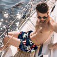 thumbnail image 2 of luoweisi Men's Beach Shorts Quick Dry Swim Trunks with Mesh Lining American Flag and Animals L, 2 of 5