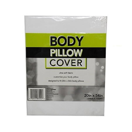 - Bed Bath & Beyond Ultra Soft (20 in x 54 in) Body Pillow Cover, White