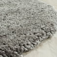 thumbnail image 4 of SAFAVIEH Popcorn Solid Polyester Shag Area Rug, Silver, 6' x 6' Round, 4 of 5