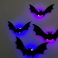 10Pcs Halloween Hanging Bats Decorations Outdoor Plastic Flying Bats