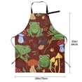 thumbnail image 2 of Kdxio Frogs and Mushrooms Apron with Pockets Adjustable Kitchen Aprons for Men Women Waterproof Aprons for Cooking,Drawing,Crafting, Baking Household Cleaning, 2 of 8