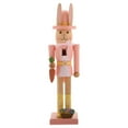 thumbnail image 6 of WEUVEB Wooden Bunny Nutcracker Easter Ornament - Festive Spring Home Decoration, 6 of 8