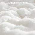 thumbnail image 3 of Eurhowing Faux Furry Bubble Throw Blanket, 450GSM Thick Soft Fluffy Plush Blanket, Fuzzy Shaggy Throw for Couch, Sofa & Bed, 63"×79", White, 3 of 8