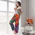 thumbnail image 5 of Salouo Butterfly Flower Cascade Print Women's Pajama Pants Casual Loose Sweatpants PJs Flowy Pants Drawstring Palazzo for Women Wide Leg Pants Lounge Pajama -Small, 5 of 8
