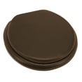 thumbnail image 2 of Ginsey Home Solutions Round Soft Cushion Toilet Seat, Brown, 2 of 10