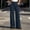 z01-Navy, variant on Floleo Women's High Waisted Pinstripe Wide Leg Trousers Button Closure Straight Leg Pants with Side Pockets Formal and Casual Wear for All Seasons(Green,S)