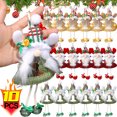 thumbnail image 2 of 10/1 piezas de muñeco de Navidad sin rostro colgante de tela de Papá Noel adorno colgante para árbol de Navidad decoración del hogar regalo de Navidad natal Año Nuevo 2025, 2 of 5