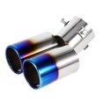thumbnail image 5 of 1 Pcs Universal Stainless Steel Car Rear Dual Outlets Exhaust Muffler Tail Pipe Tip Tailpipe, 5 of 5