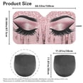 thumbnail image 5 of KUIFORTI Front Windshield Sun Shade Cute Eyes Car Sun Shade for Front Windshield Funny Car Eyes Sunshades Foldable Sun Visor Protector Blocks UV Rays Foldable 210T Keep Your Vehicle Cool, 5 of 6