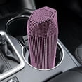 thumbnail image 3 of Cubo de Basura Compacto Para Vehículo Con Tapa de Diamantes de Imitación de 7,87 Pulgadas Con Diseño Multicompartimento Para Uso En Interiores de Automóviles Y Oficinas., 3 of 9