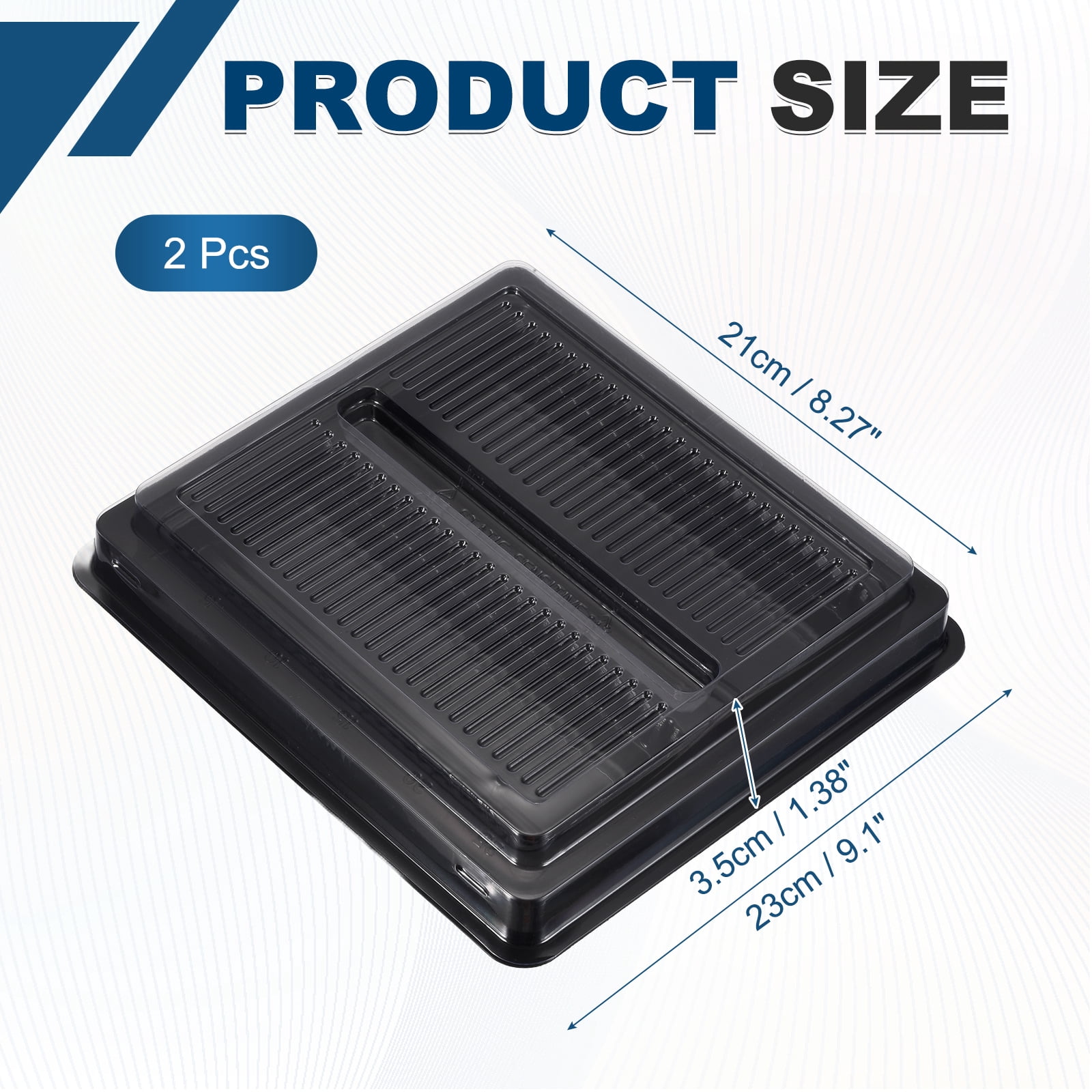 Uxcell 2Pcs DIMM Desktop DRR4/DDR5 Memory RAM Module Package Tray with Cover - Plastic Clamshell Antistatic Tray Transparent Packaging Container for Desktop