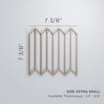 thumbnail image 2 of Ekena Millwork 7 3/8"W x 7 3/8"H x 1/4"T Extra Small Conroe Decorative Fretwork Wood Wall Panels, Cherry, 2 of 13