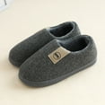 thumbnail image 2 of FRSASU Slippers Clearance Women's Mens Couples Winter Warm Floor Home Slippers Loafer Indoor Bedroom Shoes Dark Gray 11(44-45), 2 of 3