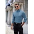 thumbnail image 2 of COOFANDY Men's Ribbed Turtleneck Sweater Casual Basic Long Sleeve Knitted Pullover Sweater, 2 of 6