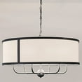 thumbnail image 6 of 6 Light Medium Chandelier In Homestead Style-17 Inches Tall And 30.5 Inches Wide-Textured Black Finish    -Traditional Installation Kichler Lighting, 6 of 8