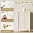 thumbnail image 2 of Ikoopy 25Pcs Drawer Knob Set Zinc Alloy Cabinet Handles Rustproof Gold Dresser Knobs with Screws Decorative Drawer Pull Handle Furniture Knobs for Kitchen Cabinets Drawer Dresser, 2 of 11