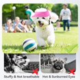 thumbnail image 3 of HeeHom Dog Sun Hat for Small Dogs 16.5-27.5lbs - Adjustable Summer Cap with Ear Holes, Beach & Walking Visor for French Bulldog/Corgi/Puppy UV Protection, 3 of 7