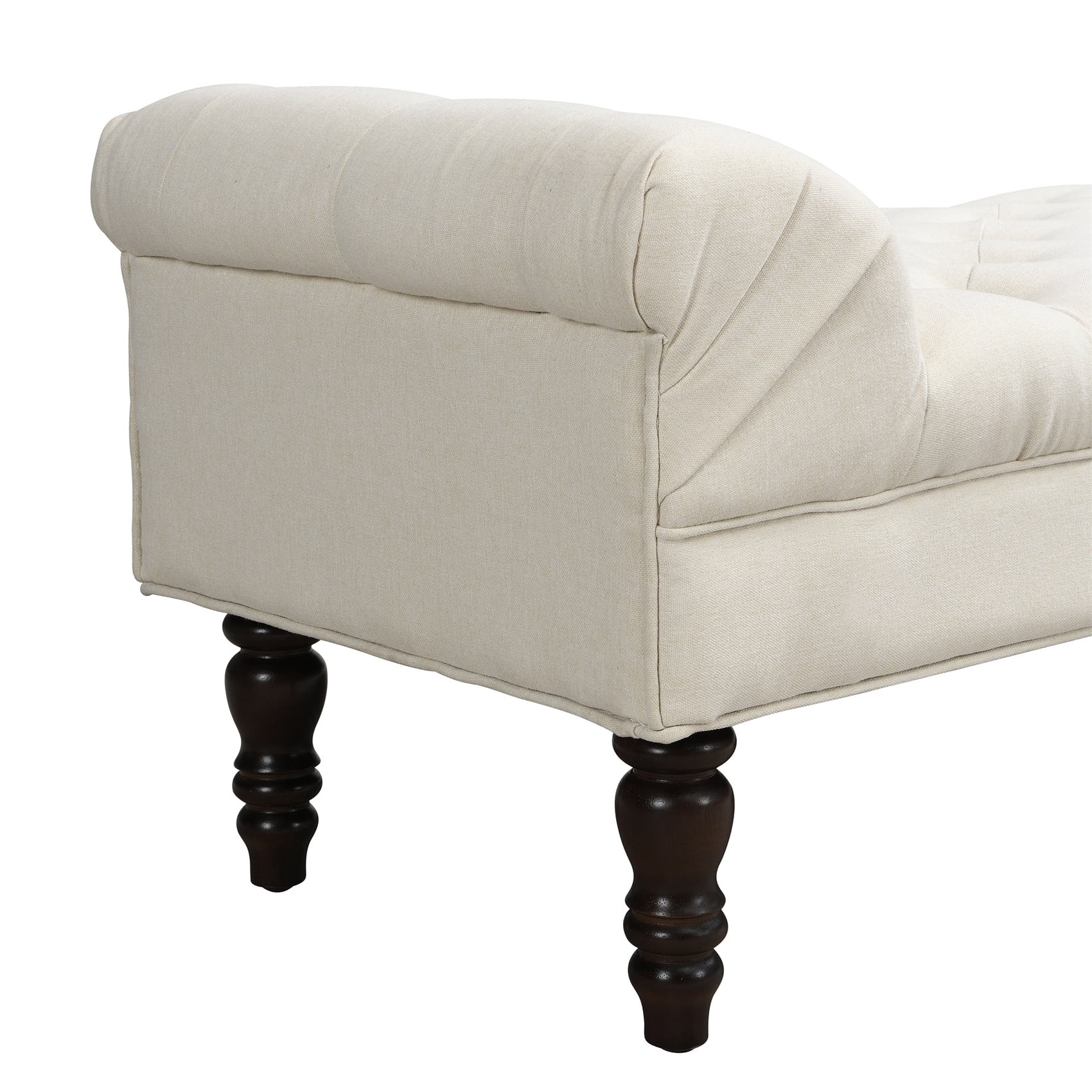 Alvantor Button Tufted End of Bed Benches Large Velvet Upholstered Bench with Pillows for Bedroom,Living Room, Entryway Beige