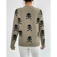 thumbnail image 5 of Sweaters for Women Halloween Trendy Pullover Sweaters Casual Knit Crewneck Sweater Tops Shermie, 5 of 6