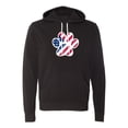 thumbnail image 2 of American Flag in Dog Paw, Fatriotic Sweatshirts, 4th of July Hoodies - Black MH200HOODPATRIOT S4 2XL, 2 of 3