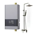 thumbnail image 2 of Instant Water Heater Bathroom Kitchen Wall Mounted Electric Water Heater LCD Temperature Display With Remote Control ,Security Protection Design, 2 of 7