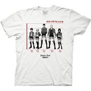 Attack on Titan Mens T-Shirt - Lineup Team Image (X-Large)