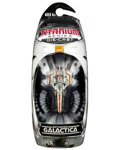 Titanium Series Battlestar Galactica Classic Colonial Viper Die-Cast Hasbro 