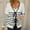 White, variant on Womens Cardigans under $10,Women Striped Patchwork Knitted Sweater with Long Sleeved Sweater Cardigan Jacket Top Green XL