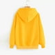 thumbnail image 5 of YUEHAO Sudadera con capucha de manga larga para mujer, jersey con capucha, blusa con bolsillo, sudaderas con capucha para mujer, color amarillo, 5 of 5