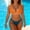 Swimsuits-Orange, variant on Womens Swimsuits Two Piece Bikini Sets Vacation Mesh Push up Modest Bathing Suits With Pad Beach Sporty Color Block Cheeky High Cut Swimwear