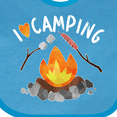 thumbnail image 4 of Inktastic I Love Camping- Campfire, Hot Dog, Marshmallows Boys or Girls Baby Bib, 4 of 4