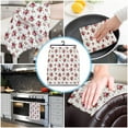 thumbnail image 5 of Red Rose Flower Plant Kitchen Towel Microfiber Cleaning Cloth Car Wash Towel Absorbent Cleaning Drying Cloth, 5 of 7