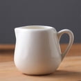 thumbnail image 4 of White Ceramic Gravy Sauce Boat With Handle Milk Pitcher For Sauces Milk Salad, 4 of 5