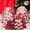 6pcs 3 Size Red, variant on Joyfy Christmas Drawstring Gift Bags, 6Pcs Santa Sack Large Medium Small Sized Gift Wrapping Bag Set Xmas Party Supply Giant Gifts Decorations