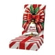 thumbnail image 2 of Funda de Asiento Navideña con Lazo | Funda de Poliéster Elástico para Taburete | Protector de Silla Lavable y Resistente a Las Arrugas para Comedor, Oficina y Hogar, 2 of 6