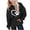 Black, variant on HAOTAGS Girls Graphic Print Hoodie (2-14) Long Sleeve Hooded Sweatshirt with Pocket Black Size 5