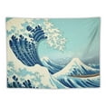 thumbnail image 5 of PRATYUS  Tapastry'S Wall Hanging, Tapestry, Home Decor Tapestry Great Wave Mount Fuji Century Dorm Bedroom Living Room,Blue White 40x60inch, 5 of 6