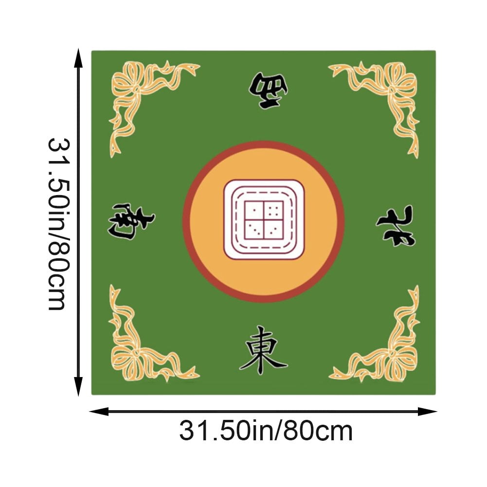Slccxzc Mahjong Mat, Anti Slip and Noise Reduction Mahjong Table Cover Portable Game Mat for Mahjong, Poker, Card, Board & Tile Games