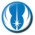 thumbnail image 1 of Star Wars - Insignia Jedi Symbol (Azul, Blanco), 1 of 2