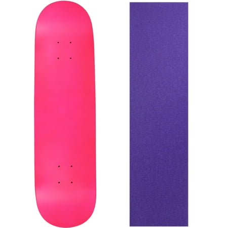 BLANK SKATEBOARD DECK - NEON PINK - 7.5  Purple Grip price history on PriceWatchPro