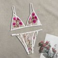 thumbnail image 5 of Levmjia Womens Floral Lace Lingerie Set Sheer Mesh Embroidered Adjustable Spaghetti Strap Wireless Bra And Panty Outfit Night Date Bedroom Daily, 5 of 8