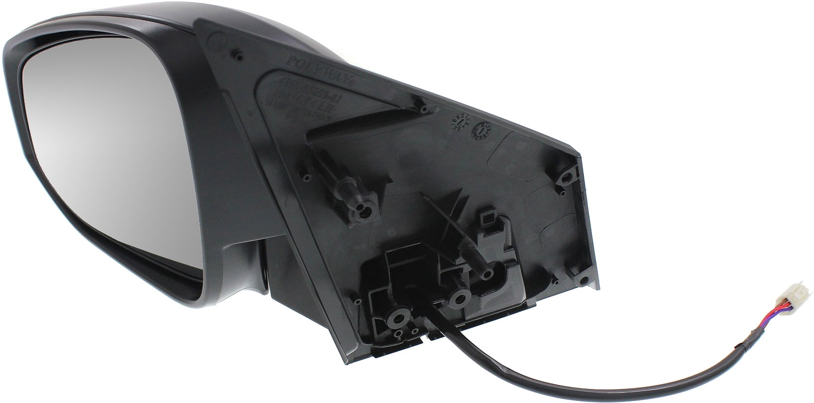 Mirror Compatible With 2013-2015 Toyota RAV4 Left Driver Side Textured Black Kool-Vue