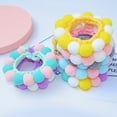 thumbnail image 2 of Pet Accessories Pom-Pom Pet Collar，Cute Cat Soft Pom-Pom Muffler，Adjustable Pet Collar，Cat Plush Necklace Beaded，Birthday Gifts for Pets, 2 of 4