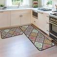 thumbnail image 5 of Boho Kitchen Rugs and Mats for Floor, Non-Slip Backing Kitchen Mat Set of 2 Bohemian Decor Anti Fatigue Kitchen Rug Sets with Runner for Home Kitchen Dining Room 17"x47.2"+17"x30", 5 of 6