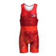 thumbnail image 2 of Singlete de Lucha Matman The Spangled Rojo Talla Extra Grande, 2 of 4