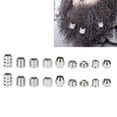 thumbnail image 4 of Perles de Cheveux Viking, Perles de Rune en Acier Inoxydable Longue Durée de Vie Large Application Taille Parfaite pour Pendentif pour DIY Projet pour Bracelet, 4 of 8