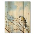 thumbnail image 3 of Designart 'Old Bird Sitting On Tree' Traditional Print on Natural Pine Wood, 3 of 5