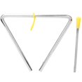 thumbnail image 1 of FLAMEEN Steel Triangle, Musical Triangle, High Grade Musical Parts Musical Instrument For Kids Children, 1 of 8